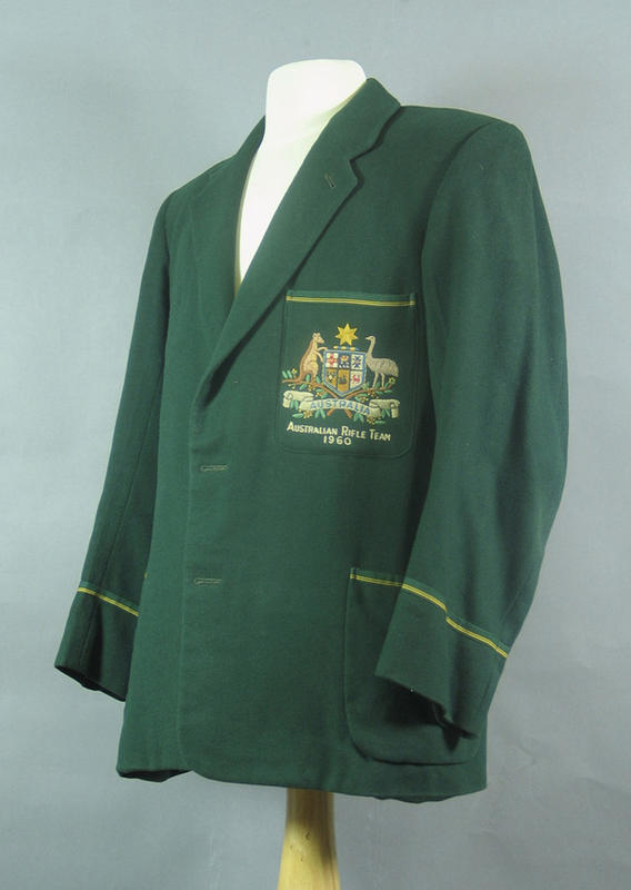Blazer worn by Percy Pavey Australian Rifle Team 1960 Australian