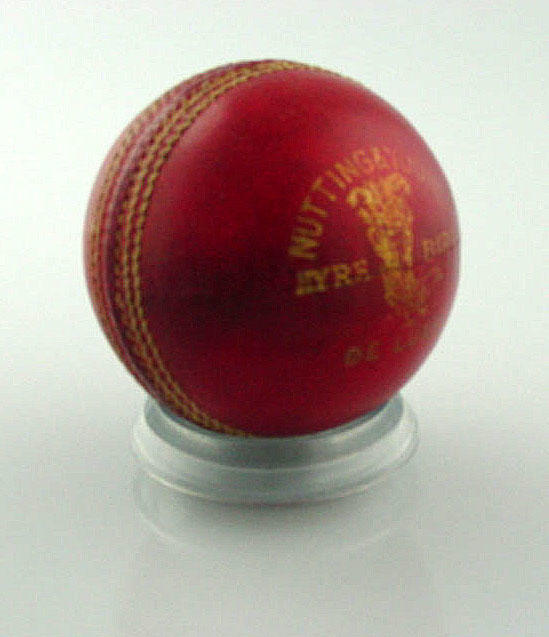 Unused cricket ball c. 1940s Australian Sports Museum