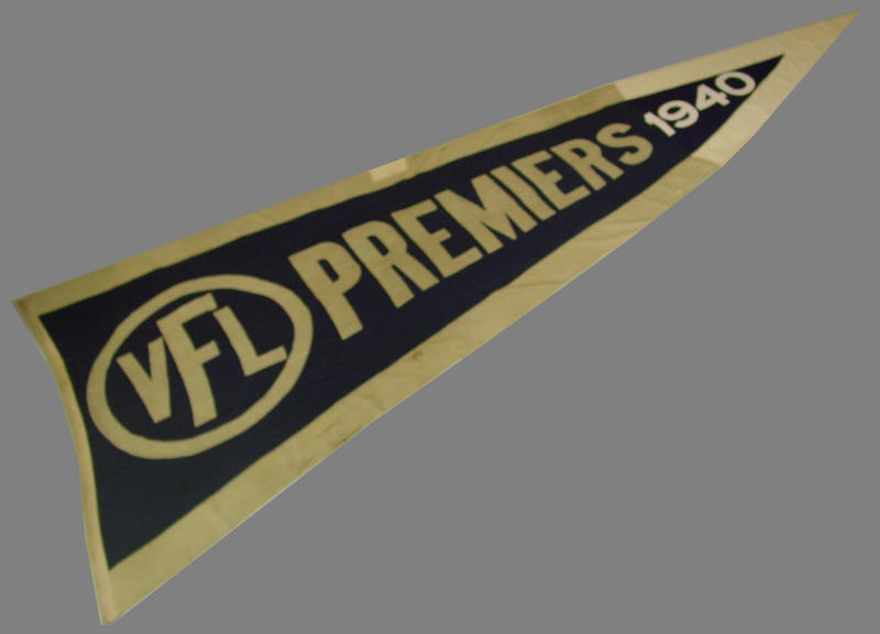 1940 VFL Premiers flag, won by Melbourne FC Australian Sports Museum
