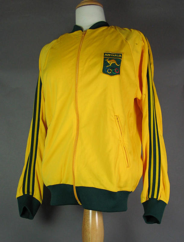 Australian team tracksuit top, worn by Shirley Strickland at 1976