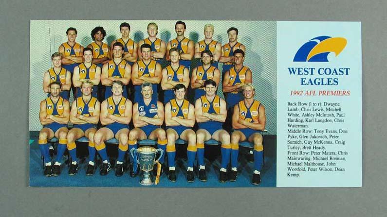 Photograph of West Coast Eagles FC, 1992 - Australian Sports Museum