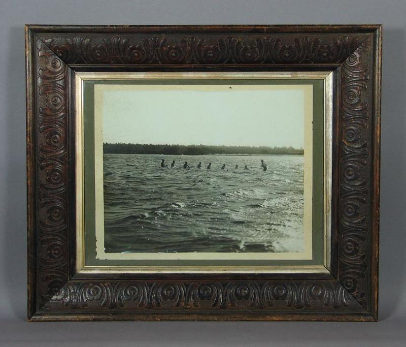 Photograph of Murray Bridge Rowing Club crew swamped, 1923 Australian