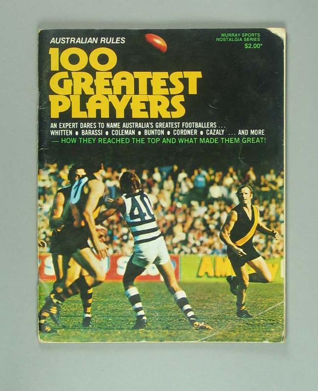 Book, "Australia Rules 100 Greatest Players"; Murray Sports Nostalgia
