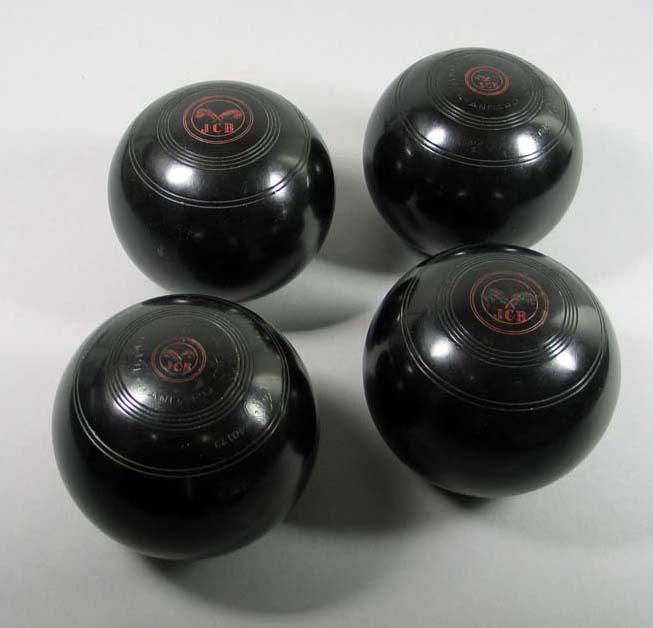 Set of lawn bowls, used by JC Blair c1936 Australian Sports Museum