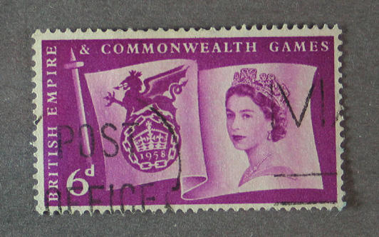 Stamp, British Empire & Commonwealth Games 1958 Australian Sports Museum