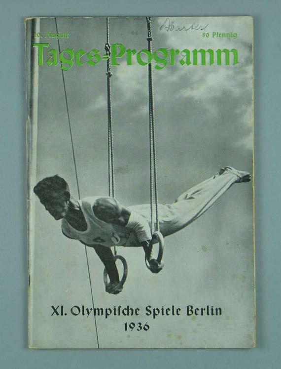 1936 Olympic Games programme Australian Sports Museum