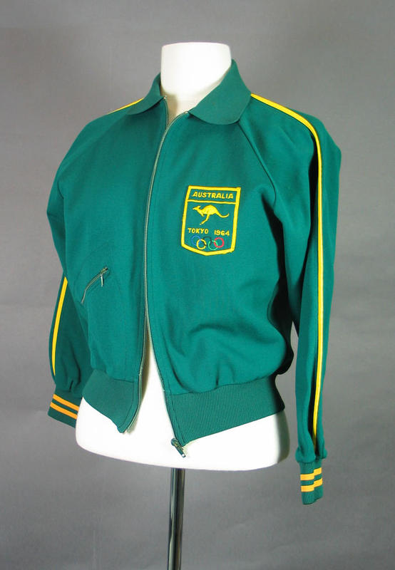 1964 Olympic Games Australian team tracksuit top, worn by Pam Kilborn
