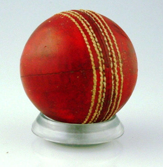 Used red leather cricket ball Australia v Pakistan, 1216 January