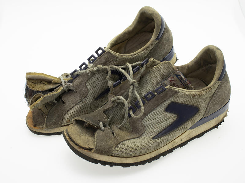 Running shoes worn by Yiannis Kouros during Westfield Sydney to