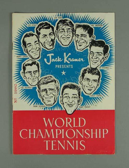 Programme, World Champion Tennis 196162 Australian Sports Museum