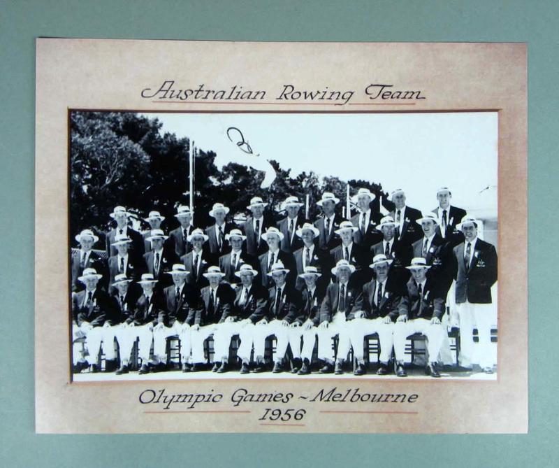 Photograph of Australian rowing team, 1956 Olympic Games Australian