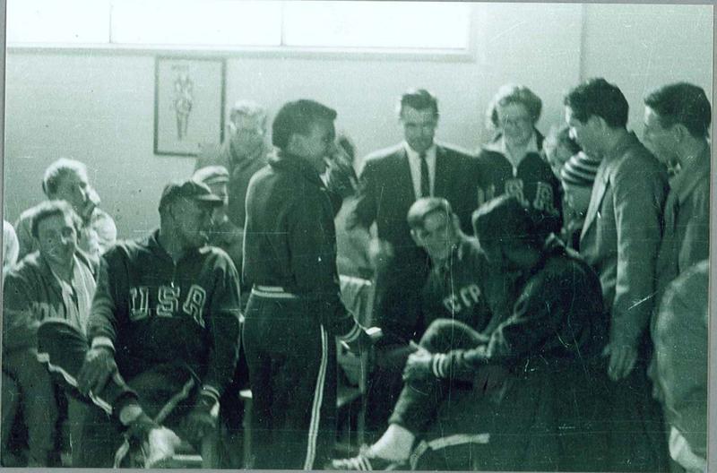 Reproduction photograph, 1956 Melbourne Olympic Games athletes in