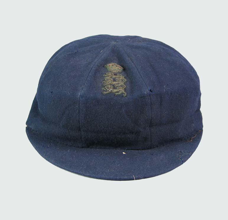 England cricket cap, worn by Wilfred Rhodes c1890 Australian Sports