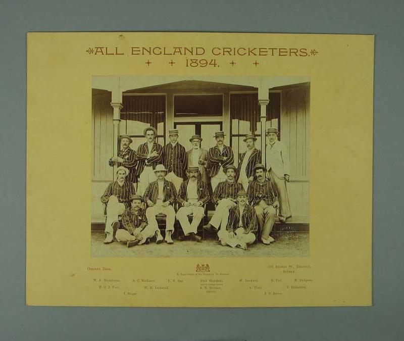 All England Cricketers XI team photograph, Sydney 1894 Australian