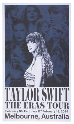 Poster, from Taylor Swift The Eras Tour Concert, Melbourne Cricket Ground, 2024