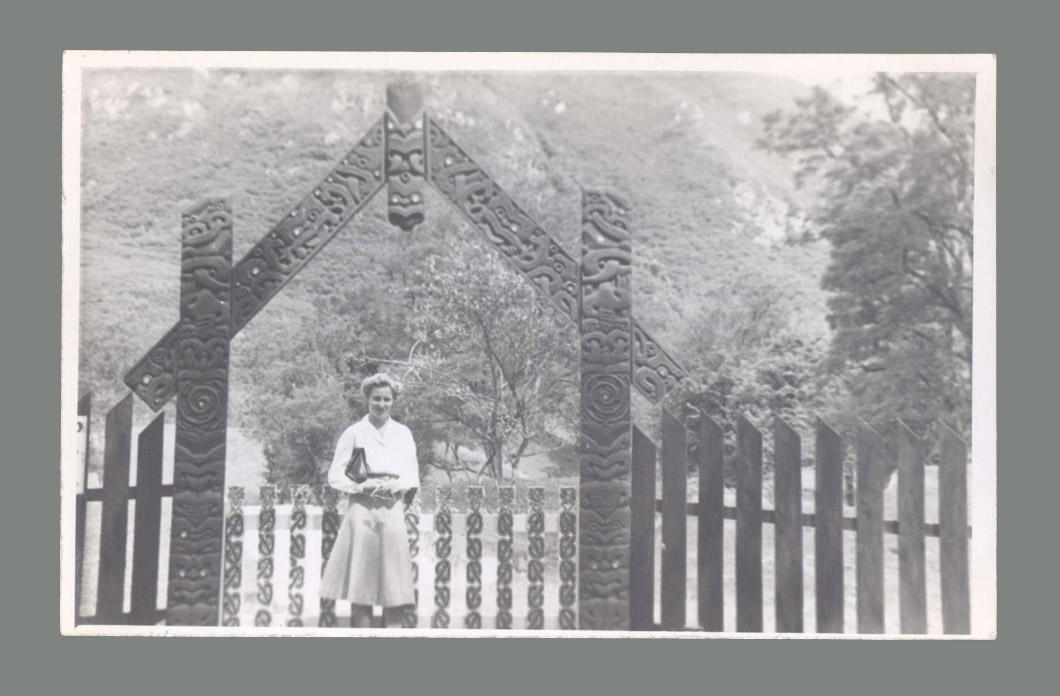 Photograph of Shirley Strickland in New Zealand, 1949 Australian