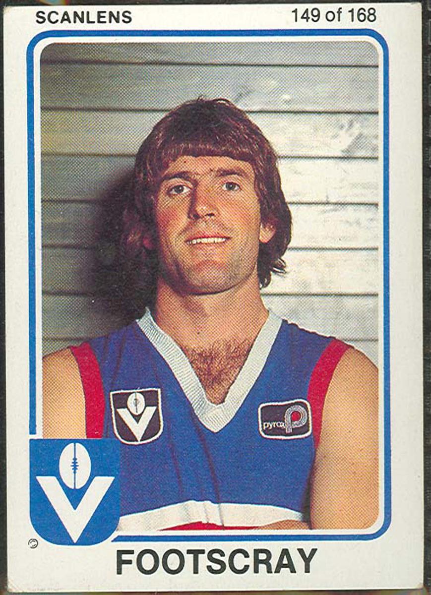 1981 Scanlens VFL Football Ian Morrison trade card Australian Sports