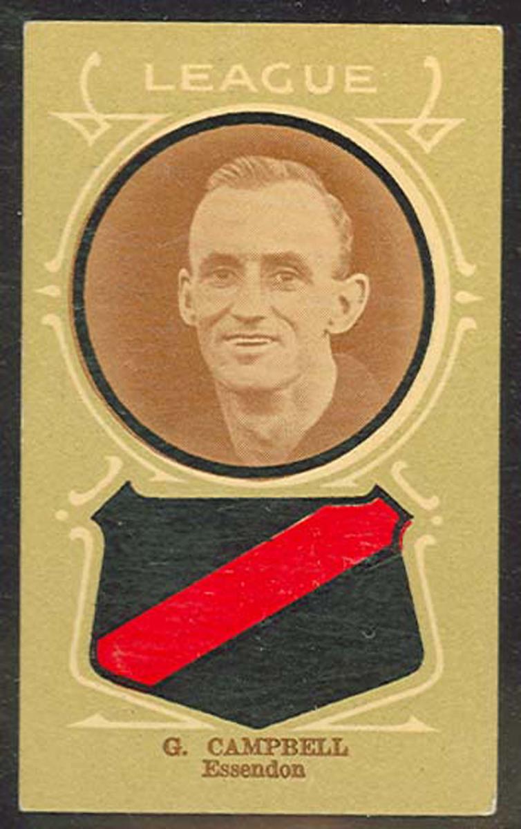 Trade card featuring Campbell c1930s Australian Sports Museum