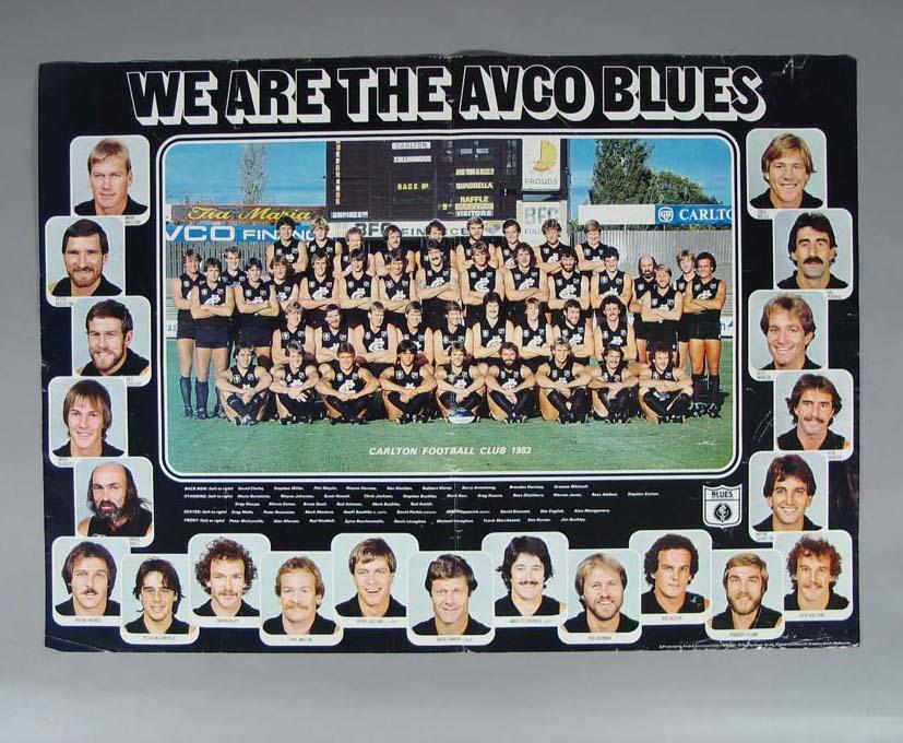 Photograph of Carlton Football Club, 1982 Australian Sports Museum
