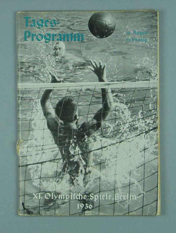 1936 Olympic Games programme Australian Sports Museum