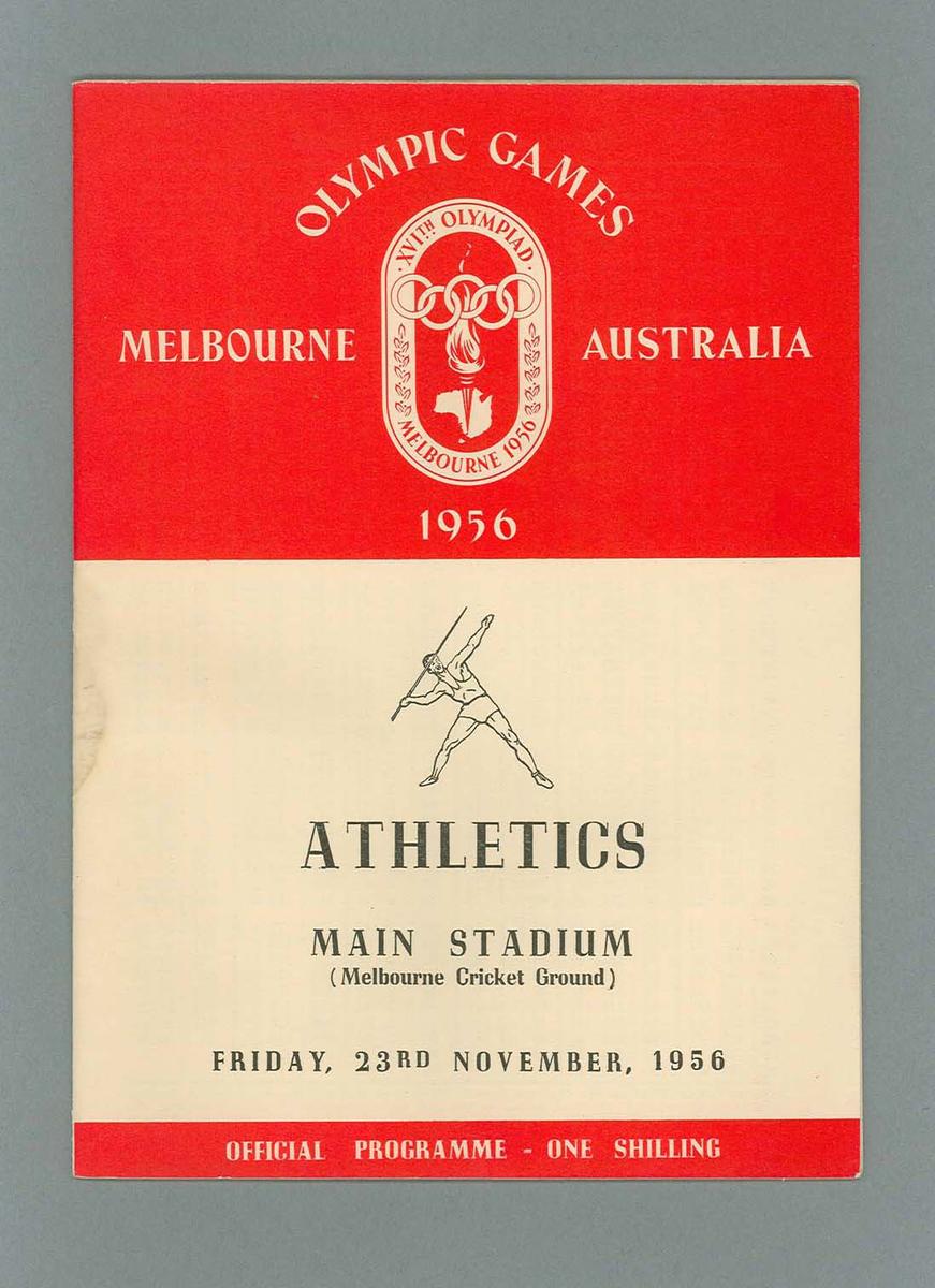 1956 Olympic Games athletics programme, 23 November 1956 Australian