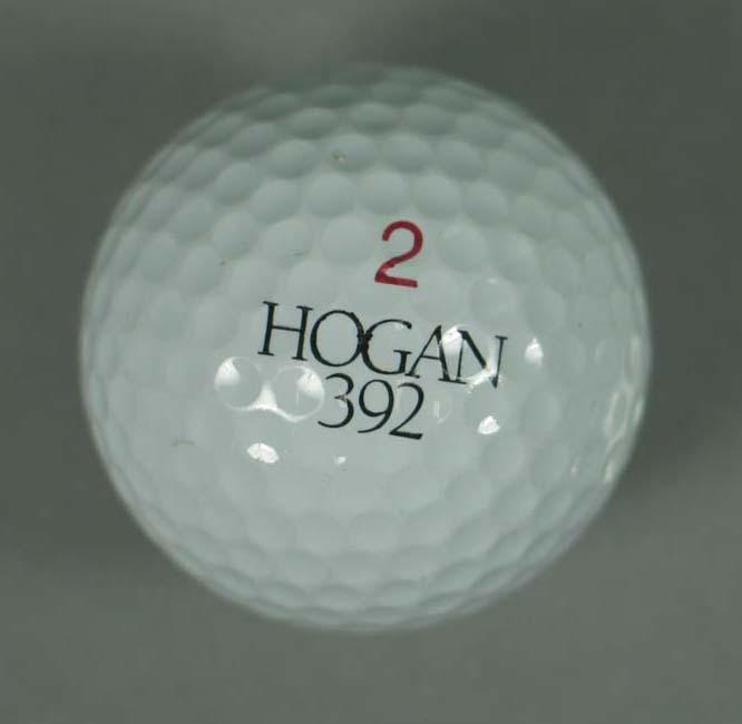 Golf ball, Hogan 392 c1990 Australian Sports Museum