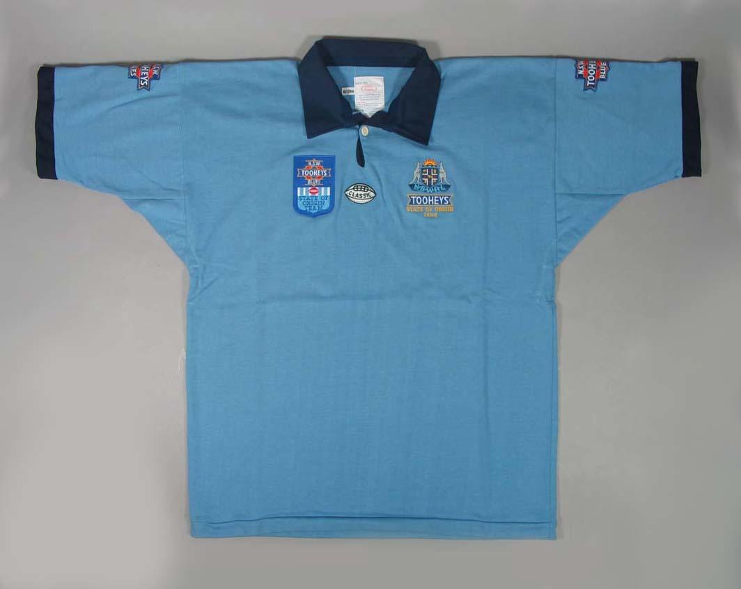 Rugby jumper, 1994 NSW State of Origin rugby team Australian Sports Museum