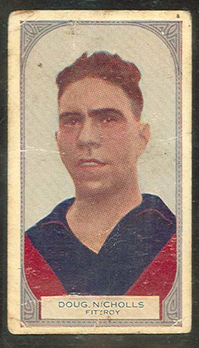Trade card featuring Doug Nicholls c1930s Australian Sports Museum