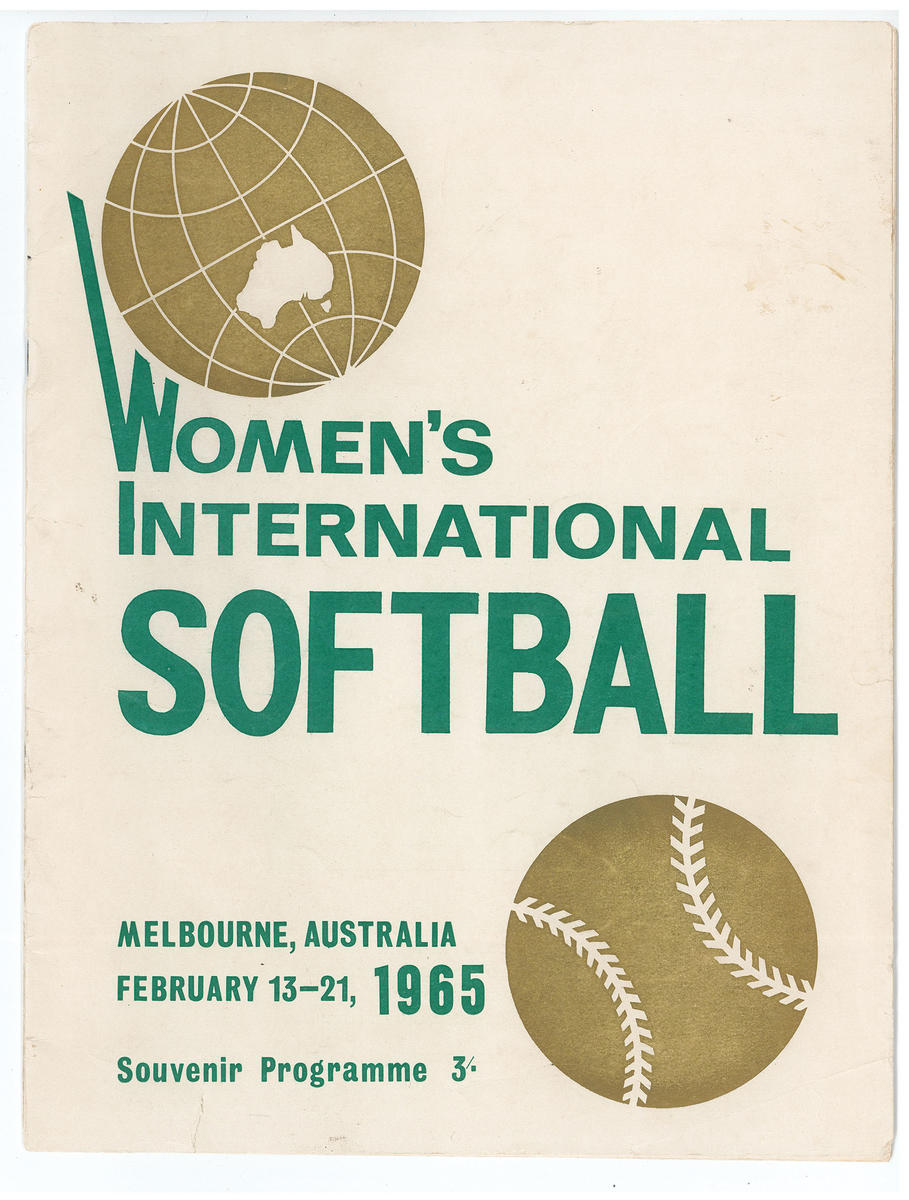 Program, World Softball Championships 1965 Australian Sports Museum