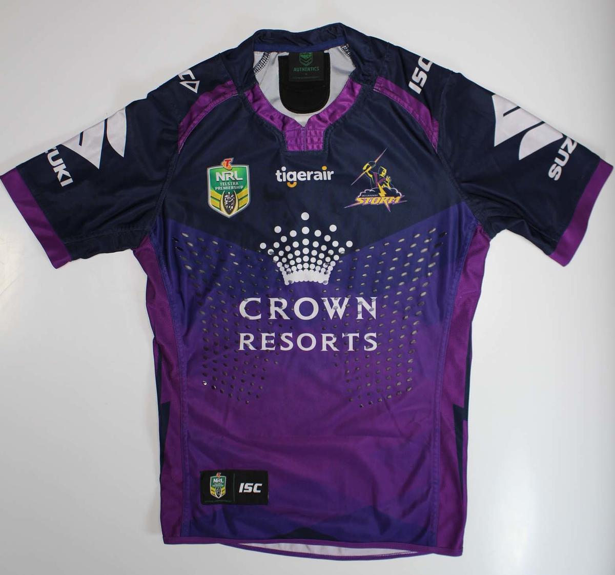Melbourne Storm Jersey Number 9 Worn By Cameron Smith September 2017 Australian Sports Museum